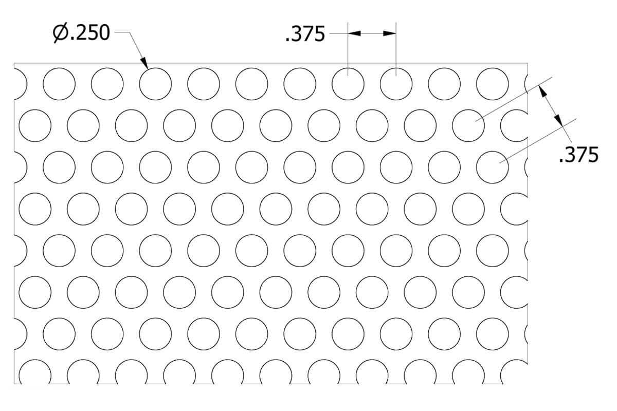 .050 Perforated Aluminum spec