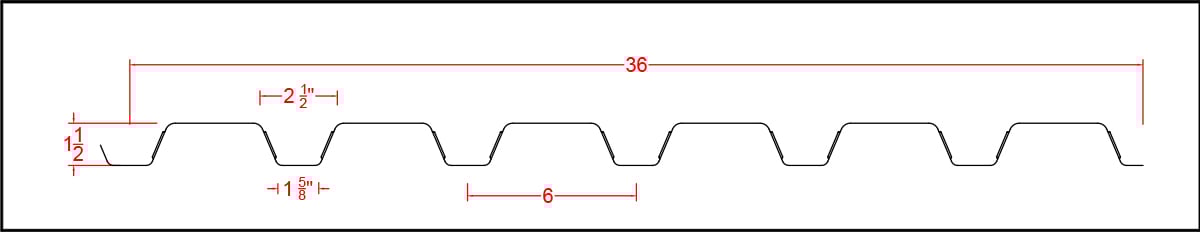 Composite Decking 18GA & 20GA