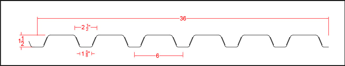 Composite Decking 18GA & 20GA