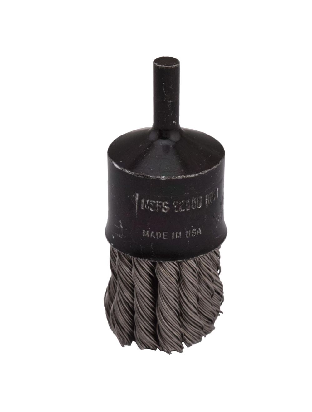 Sait 06704 1" x 0.020" x 1/4" Stainless Steel Knot End Brush