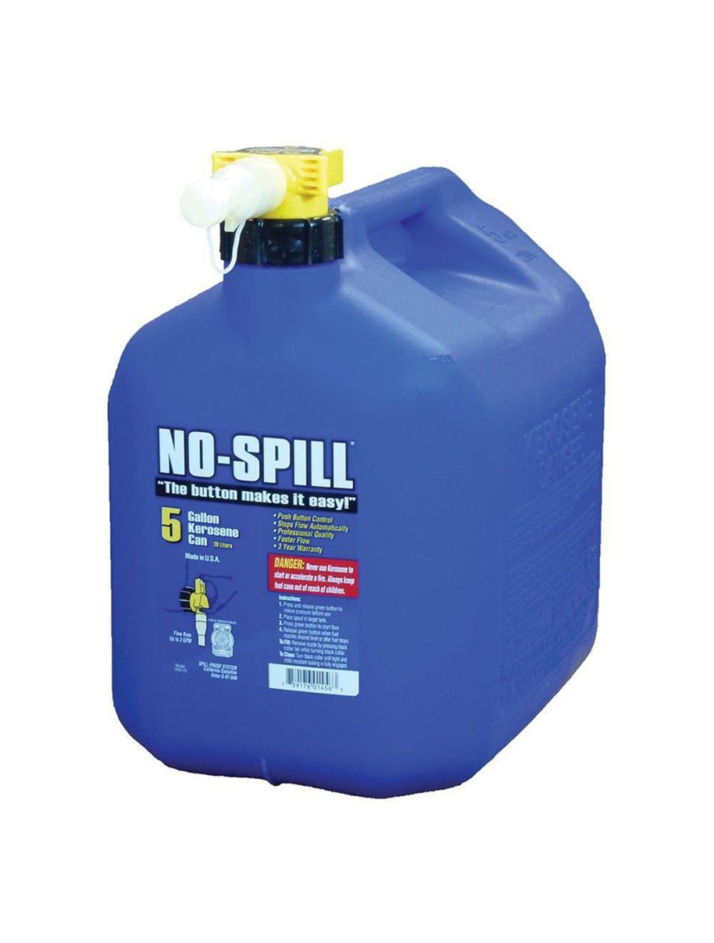 NoSpill 1456 Plastic Kerosene Fuel Can (5 Gallon)