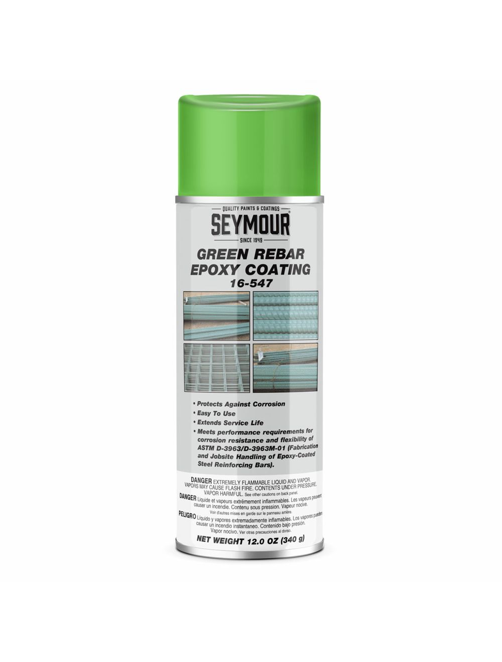 Seymour 16547 12 oz Green Rebar Epoxy Coating