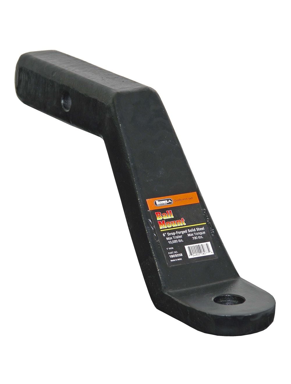 Buyers 1803058 Ball Mount (1" Shank, 17,000 lb Capacity, 6" Drop, 93/8" Length)