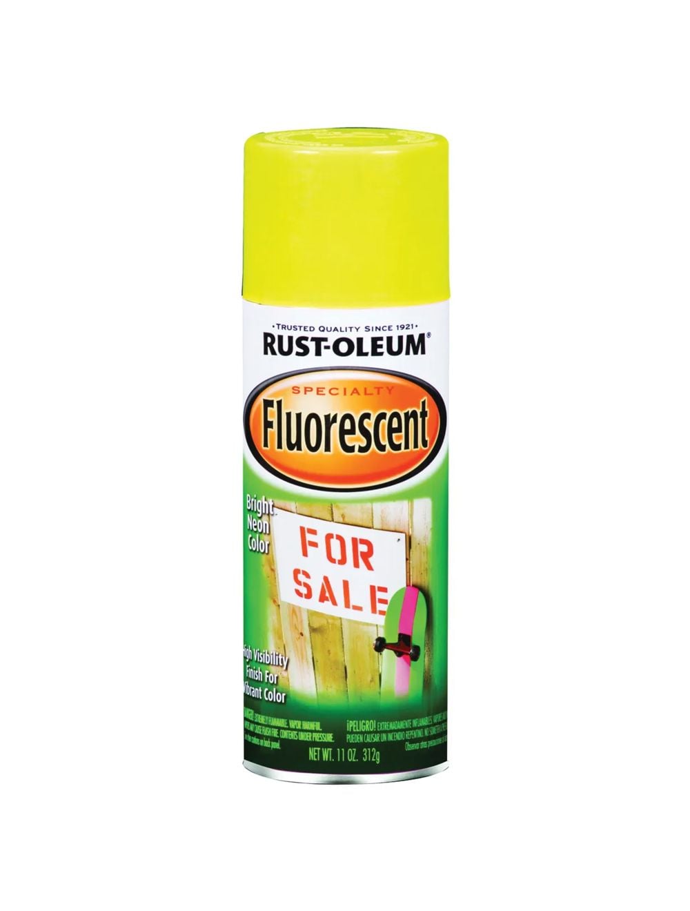 RustOleum 1942830 11 oz. Fluorescent Yellow Spray Paint