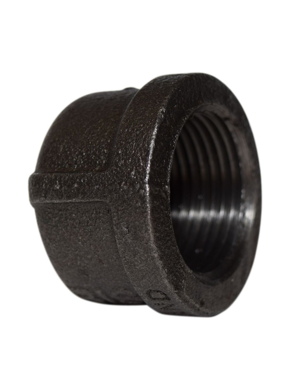 1/2 NPT Pipe Cap 150# Black Malleable Iron