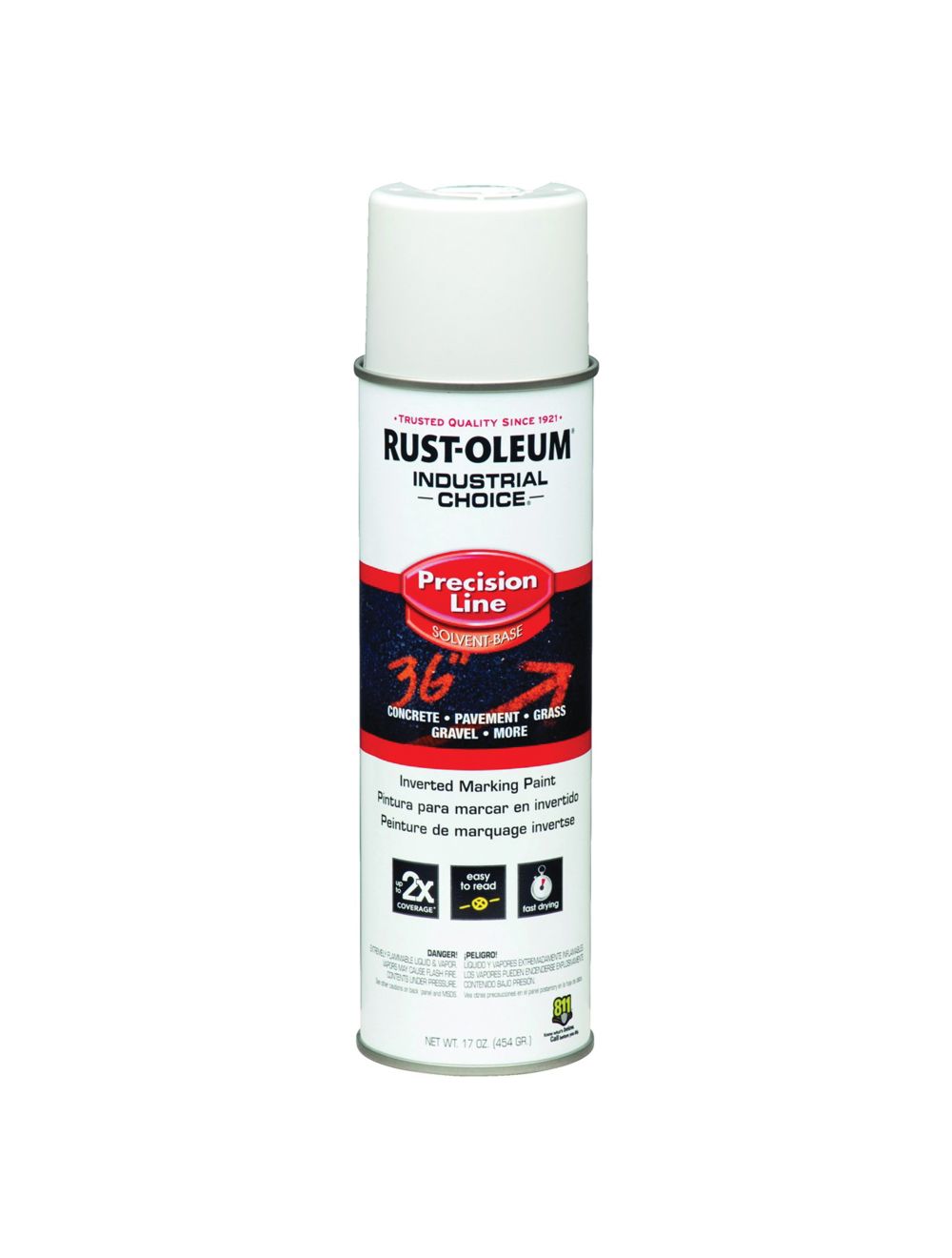 RustOleum 203030 17 oz. M1600 System SB Precision Line Marking Paint White