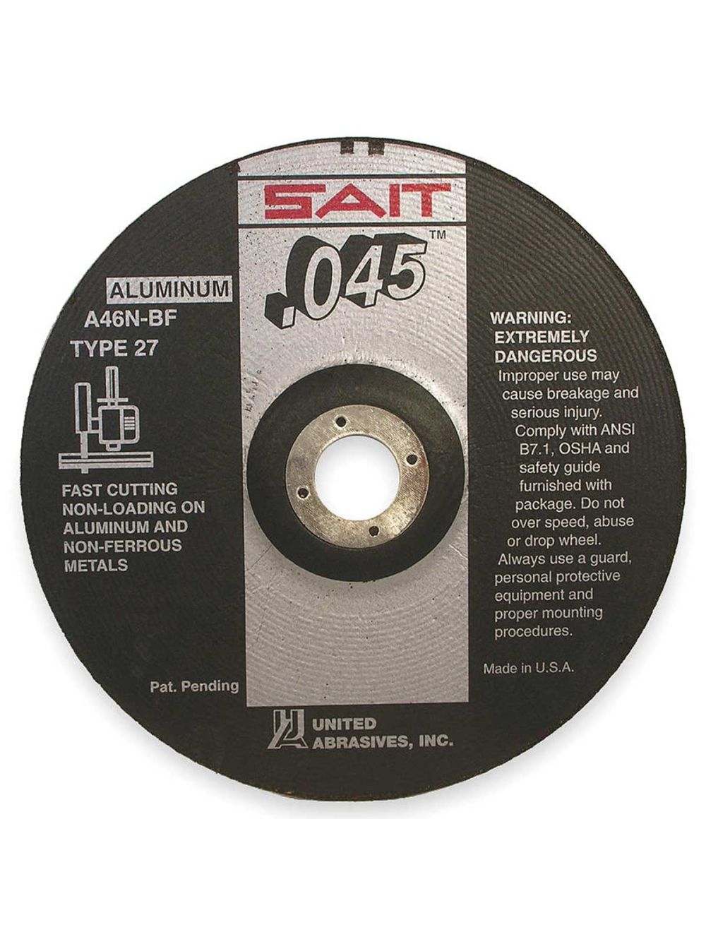 Type 27 cutting shop wheel