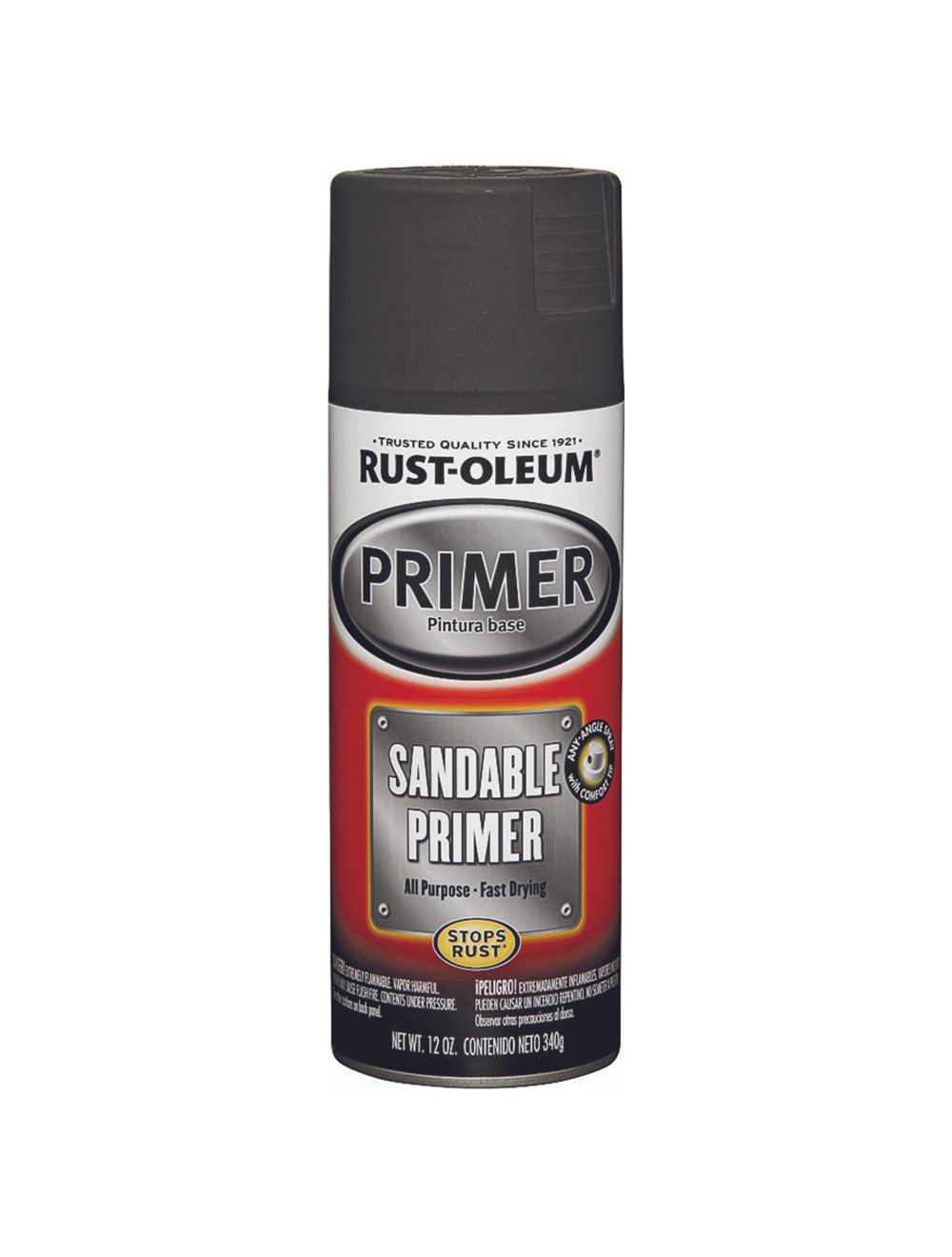 Rust-Oleum 249418 12 oz. Automotive Sandable Black Primer Spray Paint