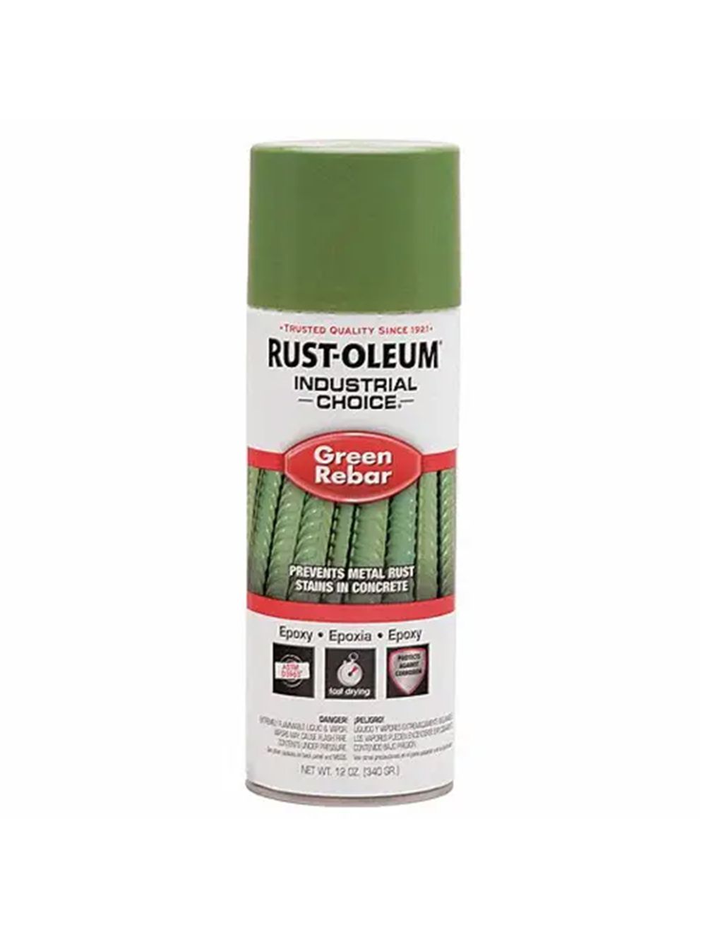 Rust-Oleum 261937 12 oz. RB1600 System Rebar Epoxy Green Spray Paint