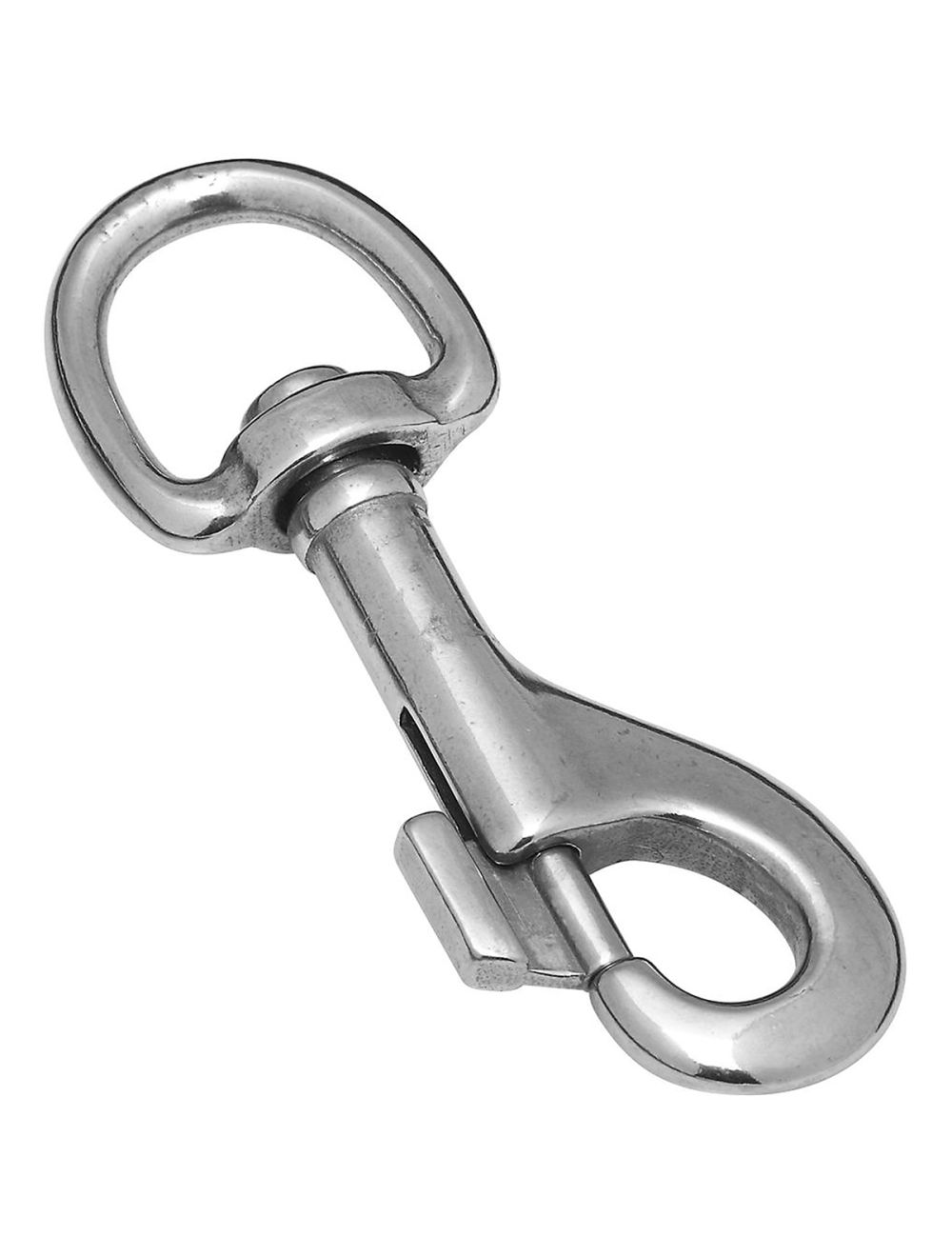 Stanley National 3158BC 3/4 x 3-9/16 Stainless Steel Bolt Snap Hook with Swivel  Eye