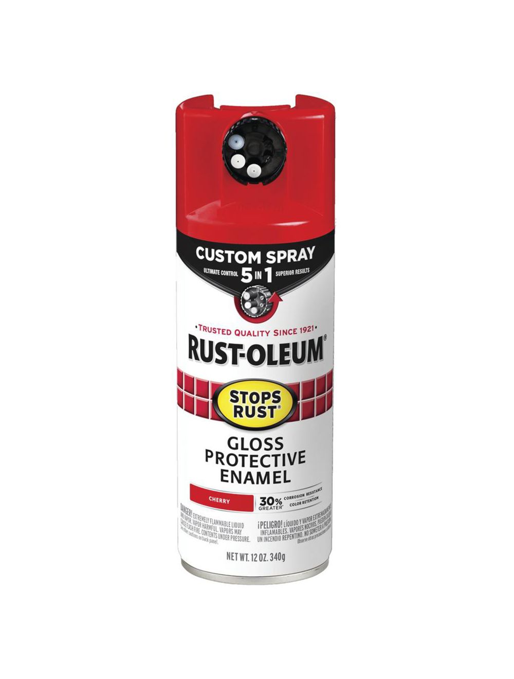 RustOleum 376889 12 oz. Protective Enamel Cherry Red Spray Paint With