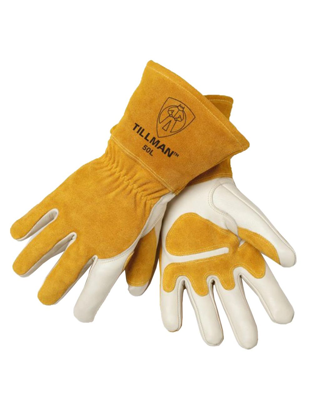TILLMAN 50L Premium Side Split and Top Grain Cowhide MIG Welding Gloves