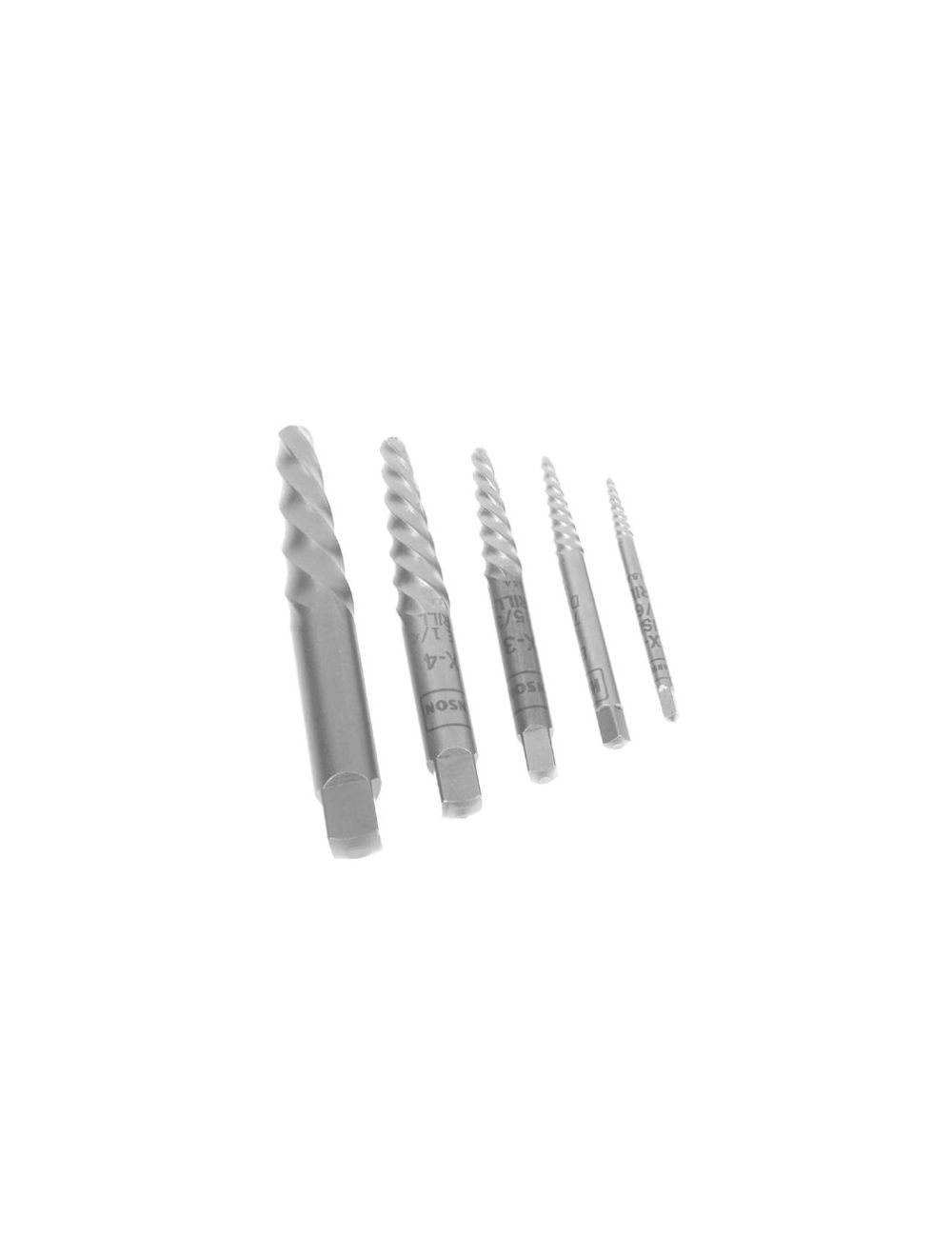Irwin 53535 5Piece Spiral Flute Screw Extractor Set