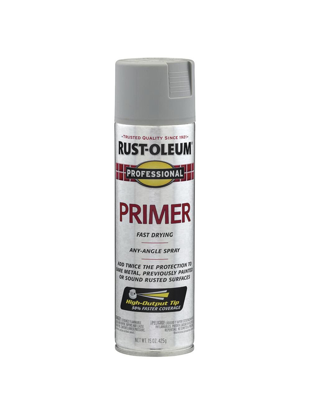 RustOleum 7582838 15 oz. High Performance Enamel Flat Gray Primer Spray