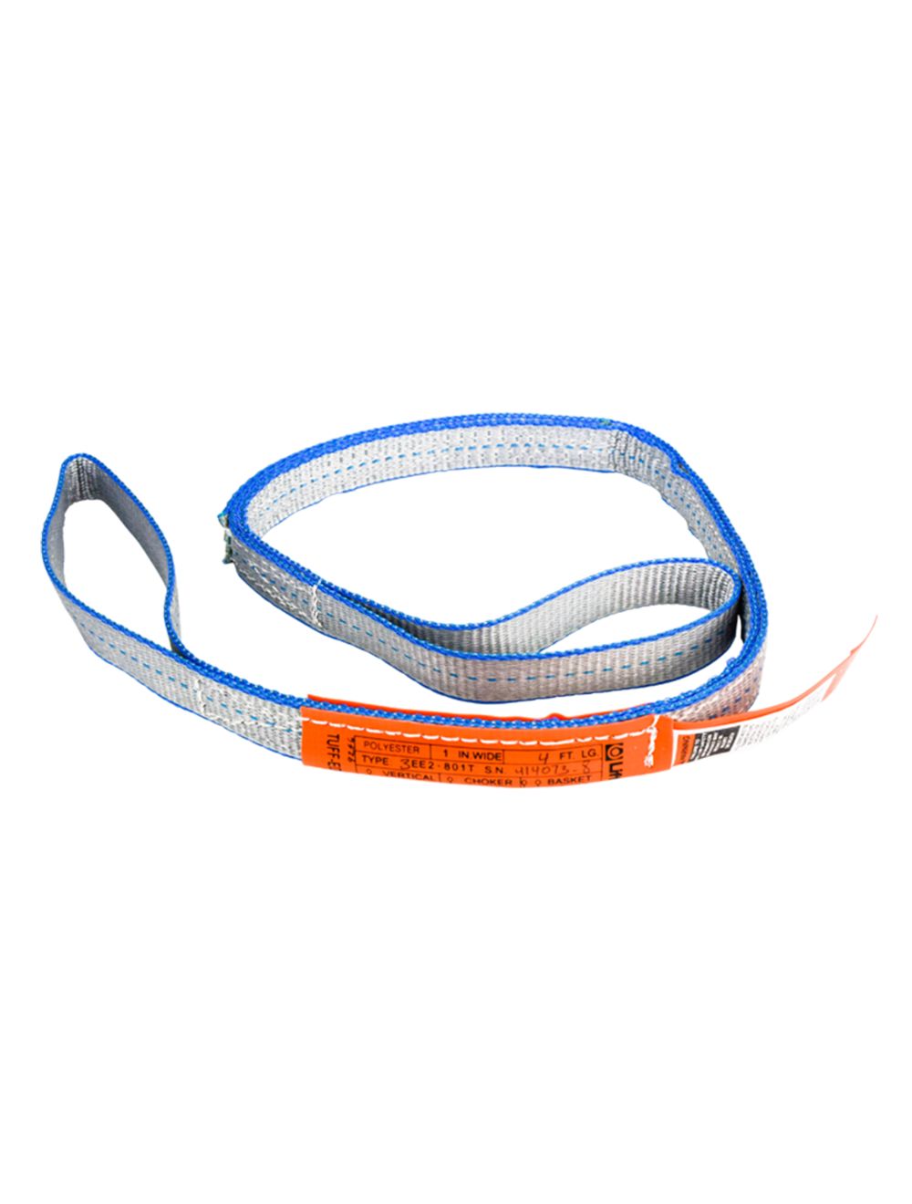 LiftAll EE2801TFX6 1" x 6' 2 Ply Type 3 TuffEdge II Polyester Flat