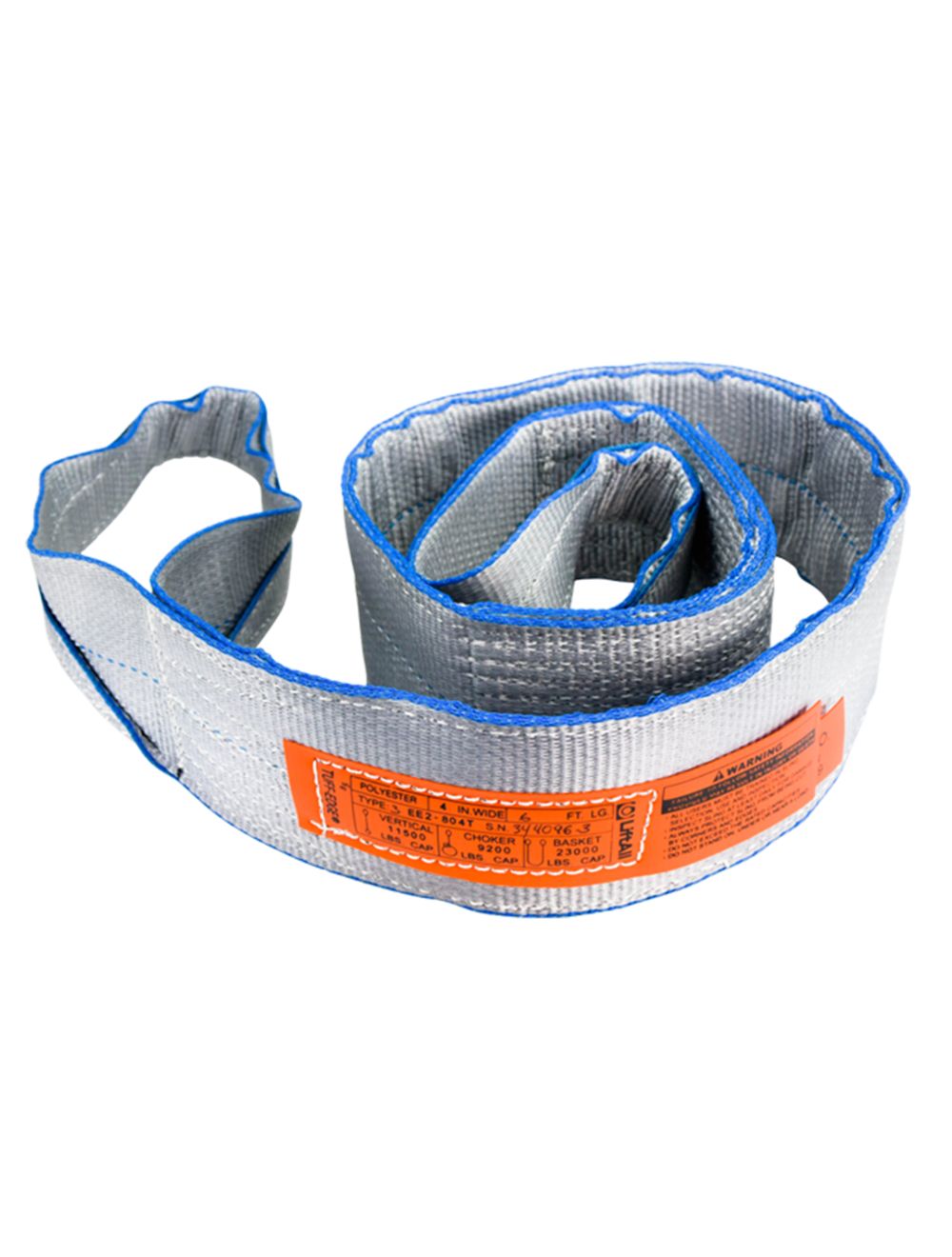 LiftAll EE2804TFX20 4" x 20' 2 Ply Type 3 TuffEdge II Polyester Flat