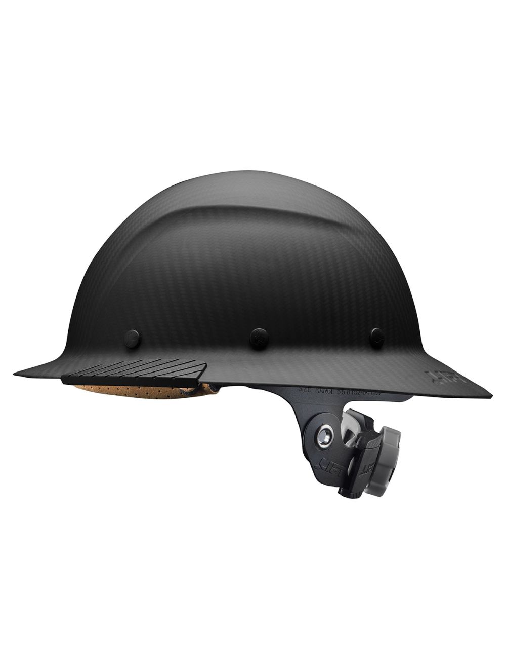 Lift Safety HDFM17KG Dax Matte Black Full Brim Carbon Fiber Hard Hat