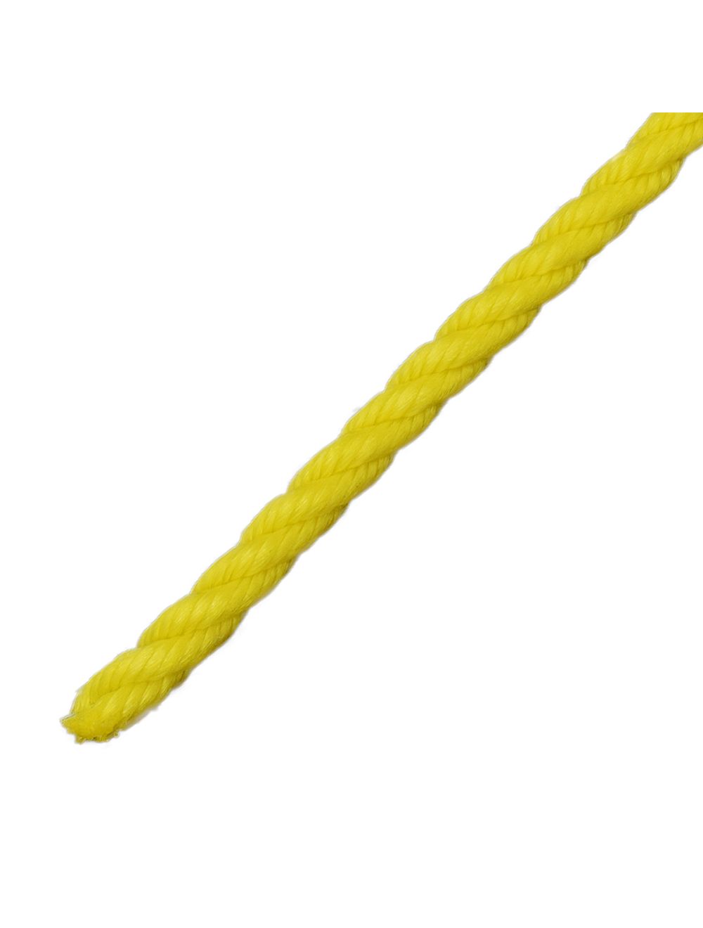5/16 x 100' 3-Strand Twisted Yellow Monofilament Polypropylene Rope