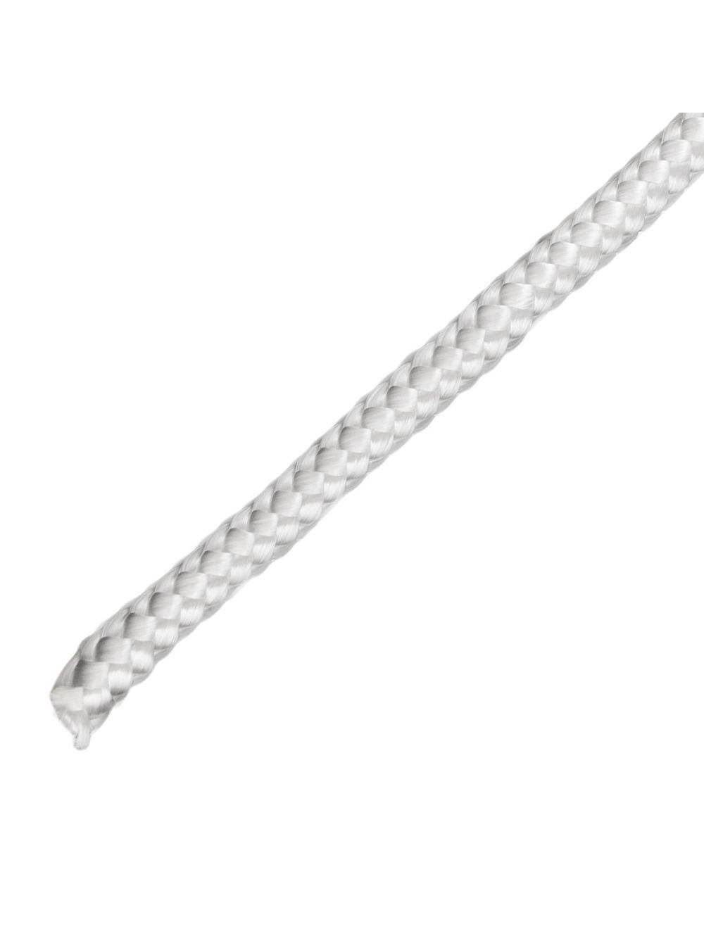 5/8 x 100' Diamond Braided White Polyester Rope