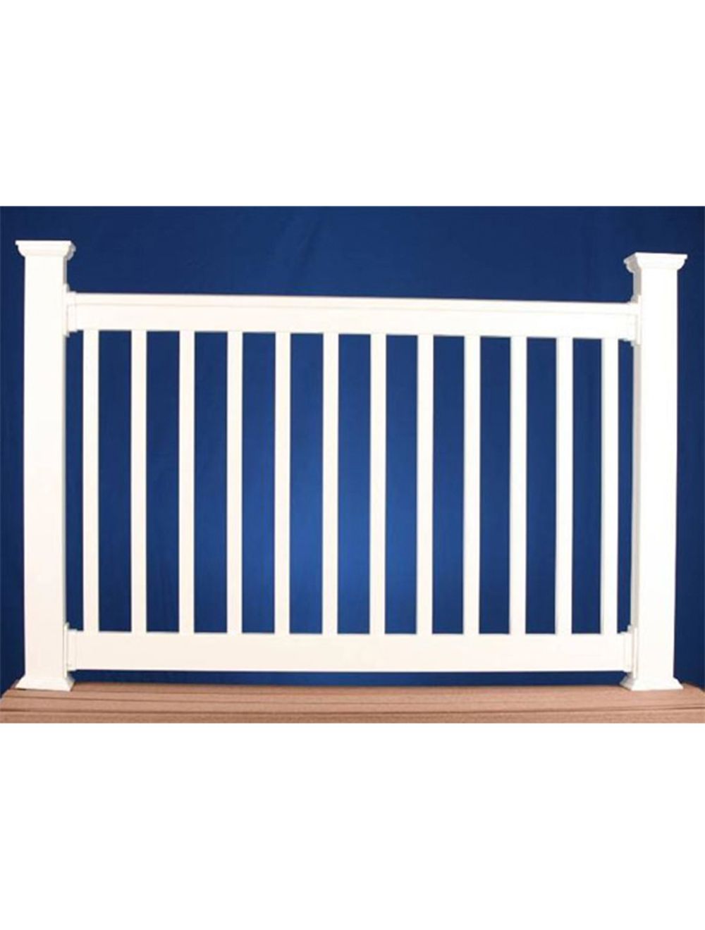 Square Spindle Vinyl Rail Kit (6' Long x 36" High)