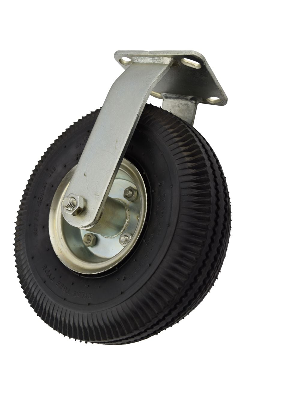 10" x 31/2" Rigid 375 lb Capacity Pneumatic Wheel Caster