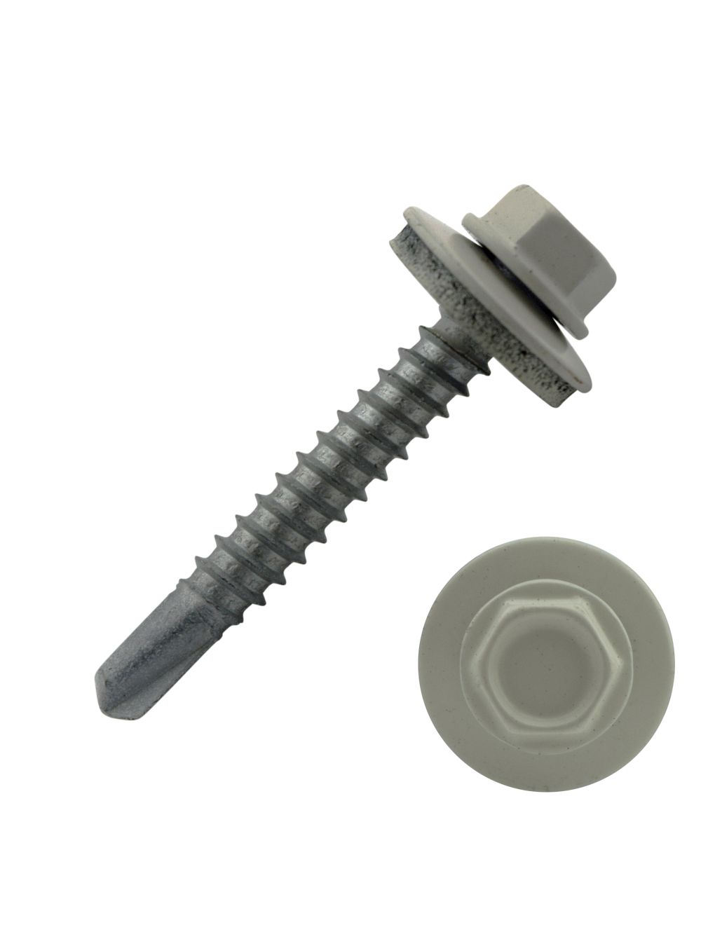 Acorn International SWMM121W250 1214 x 1" White Hex Washer Head Self