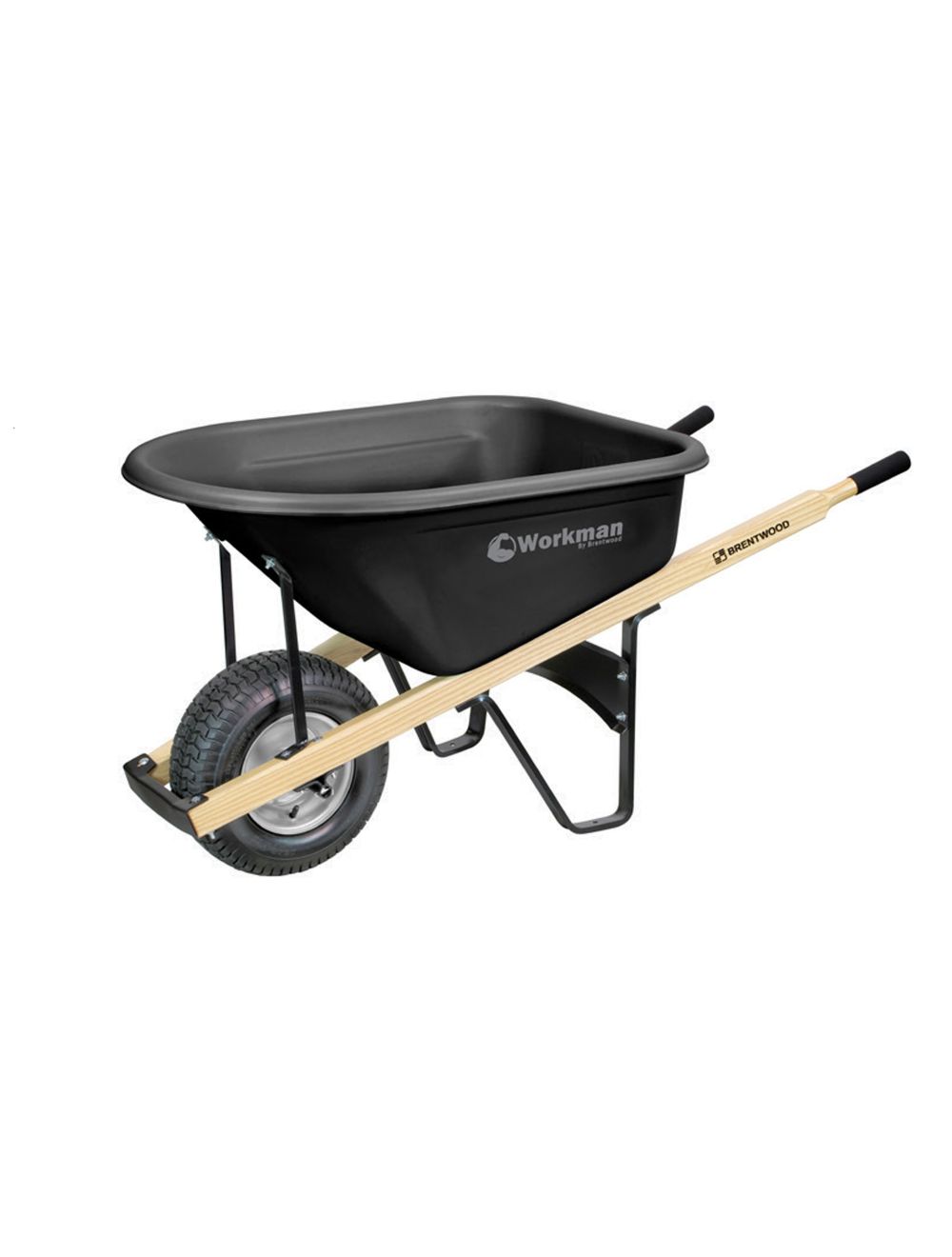 Brentwood ACWB19738 6 Cubic ft Capacity Poly Wheelbarrow