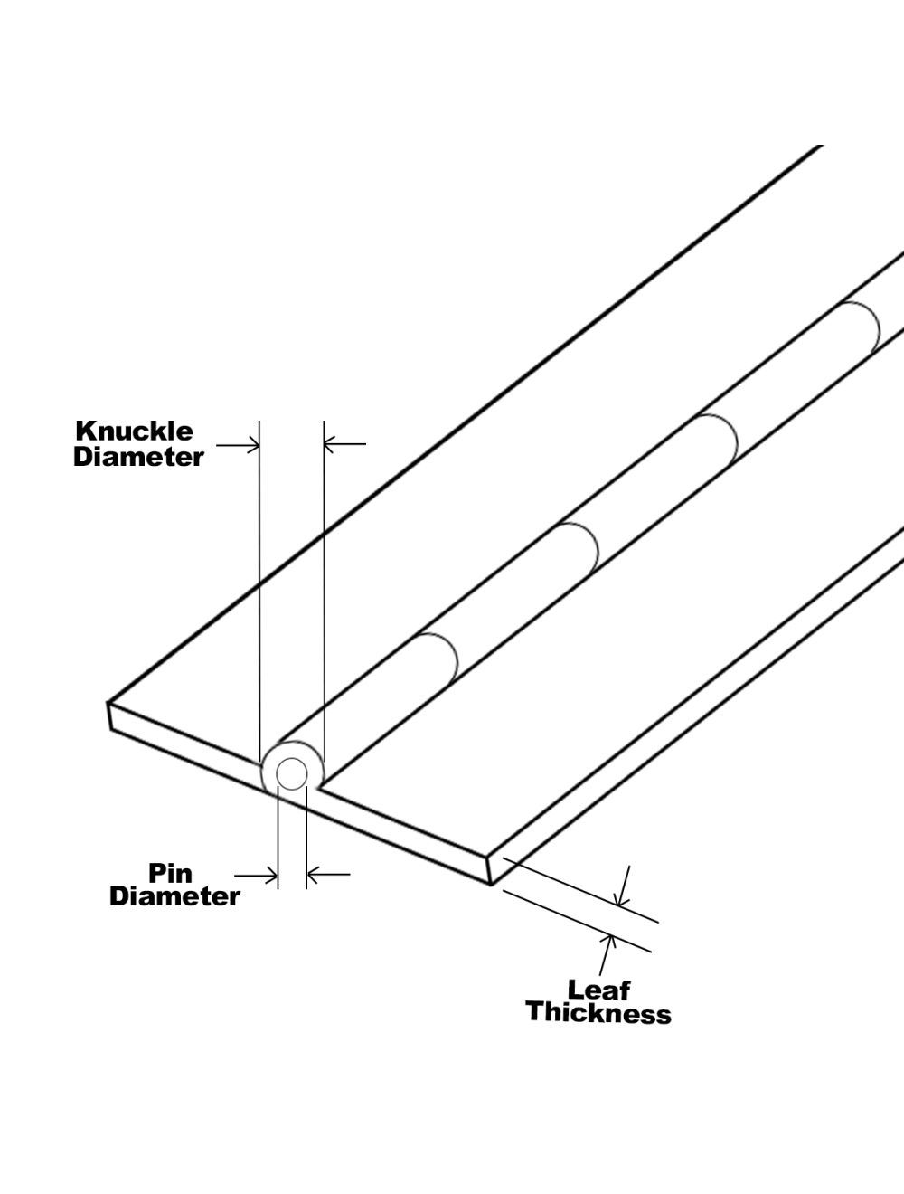 4" x 6' Aluminum Piano Hinge (1/8" Pin)