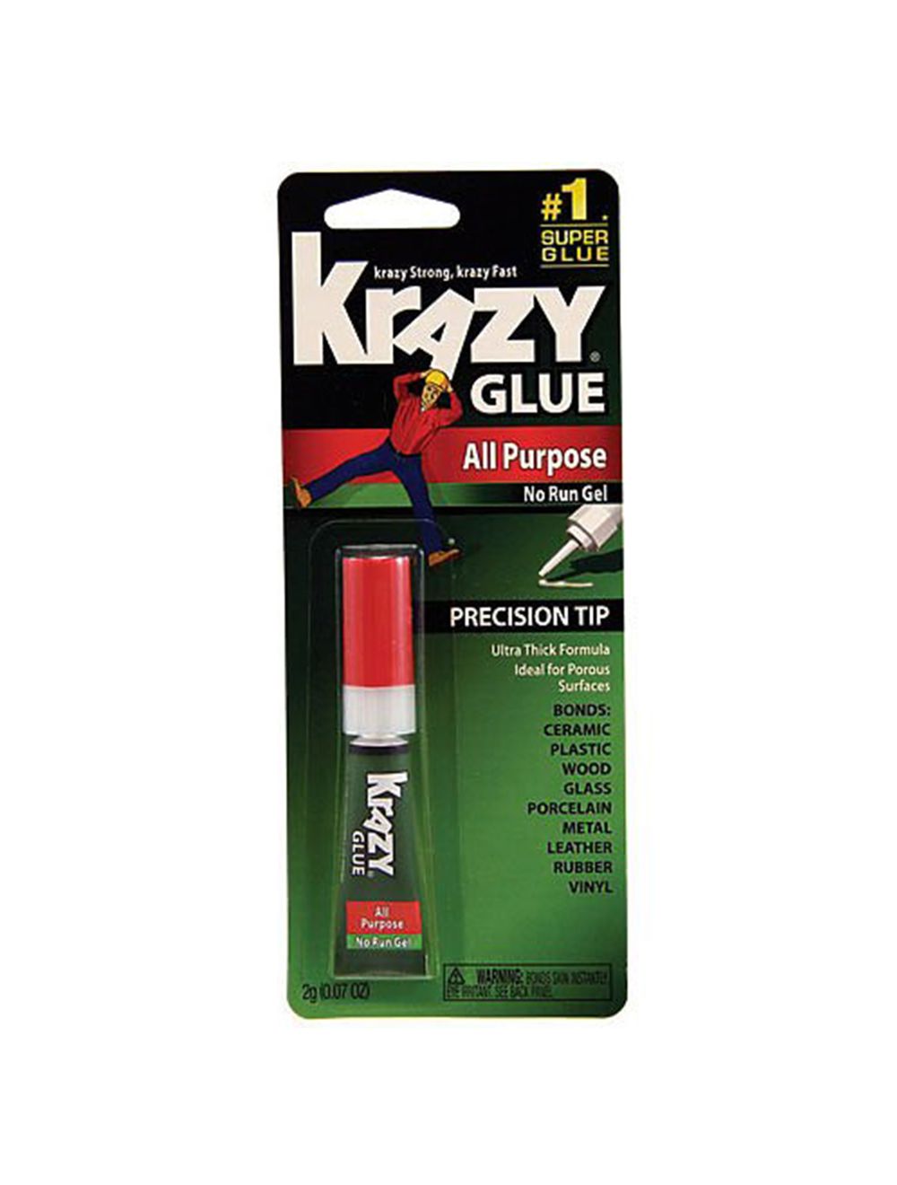 Krazy Glue 2g All-Purpose Super Glue Gel