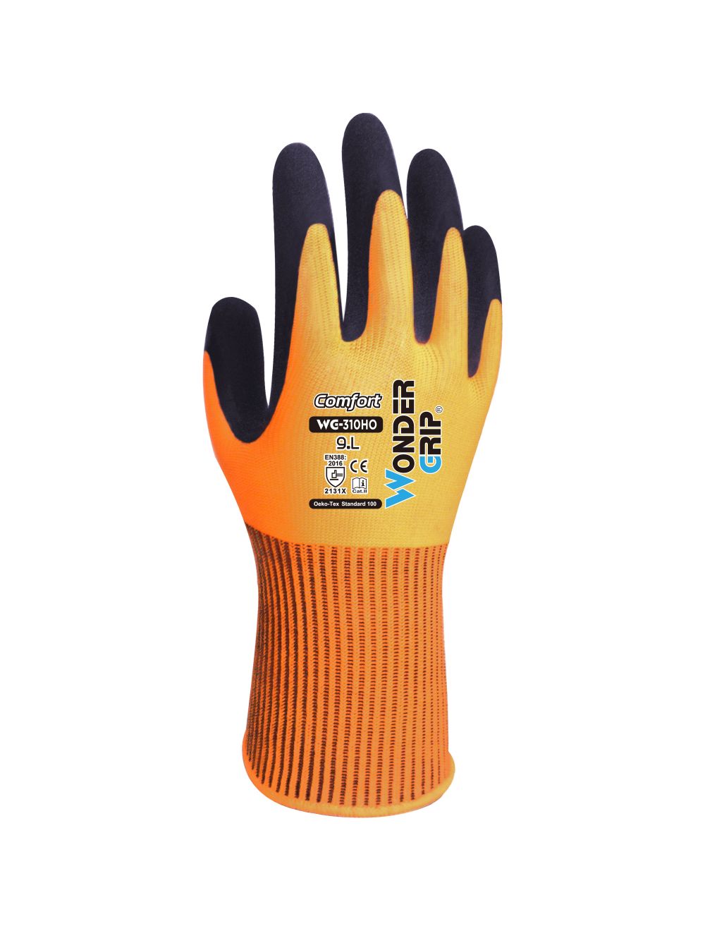 Wonder Grip 310HO Comfort Palm Coated High-Visibility Orange (X-Large)