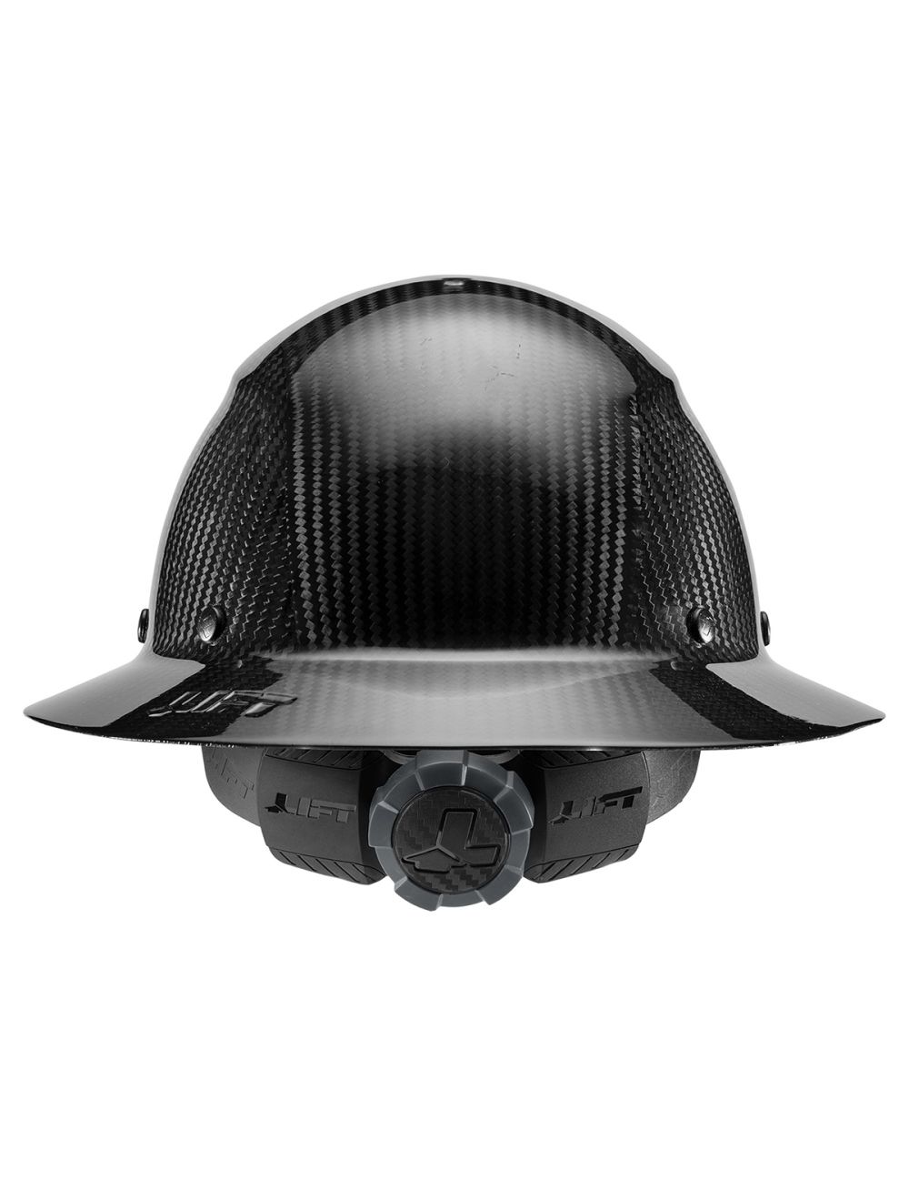Lift Safety HDC 15KG Dax Gloss Black Full Brim Carbon Fiber Hard Hat