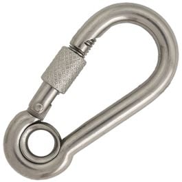 Snap hook Carabiner with safety screw SS8® /2PCS 